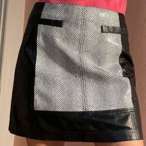 Nanette Lepore leather skirt